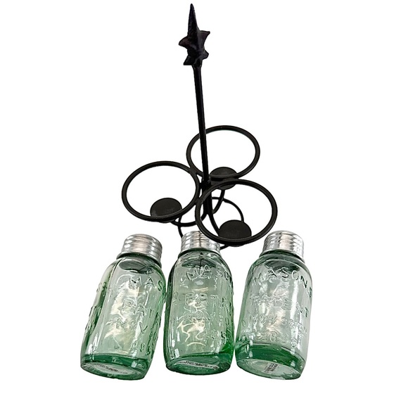 Vintage Salt, Pepper, Toothpick Holder with holder/caddy - Picture 6 of 9